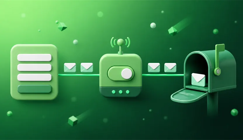 A masked address routes through a relay and still ends at your real mailbox